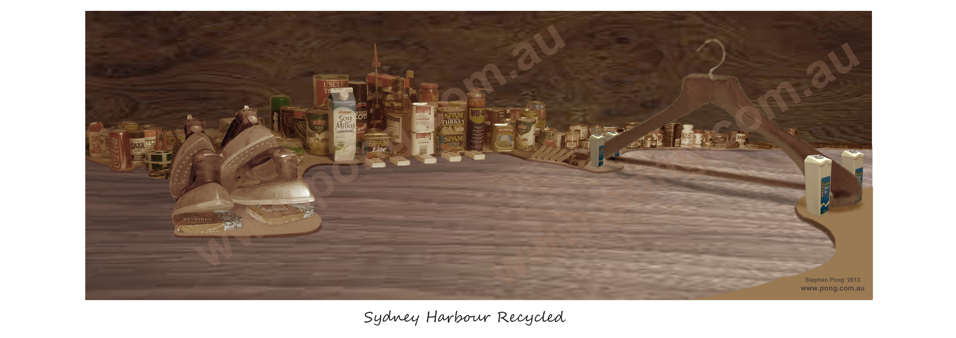 Sydney Harbour Recycled in Wood