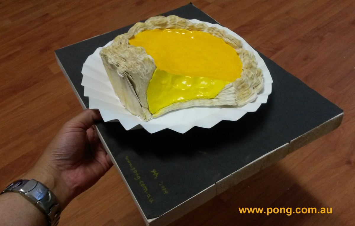 egg tart paper sculpture 3