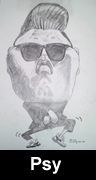 psy caricature icon